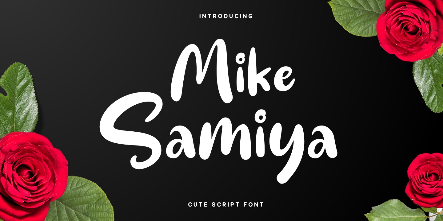 Przykładowa czcionka Mike Samiya #1